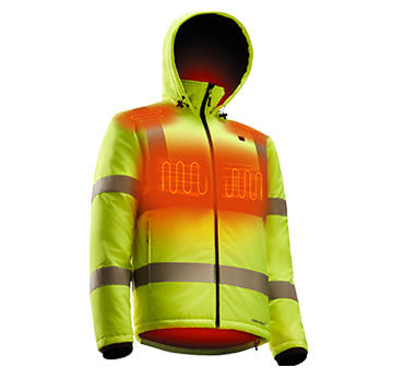 Veste de sécurité chauffante innovante