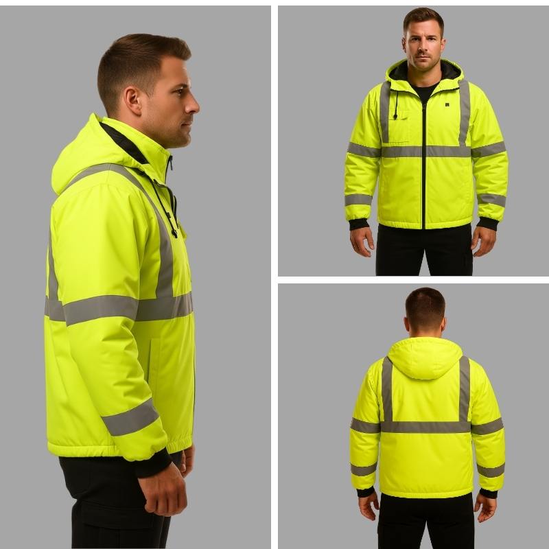 Softshell Heated Hi-Vis Safety Jacket