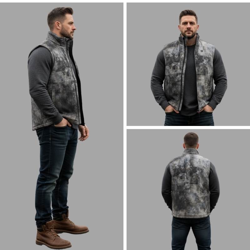 Softshell Heated Camo Softshell Vest