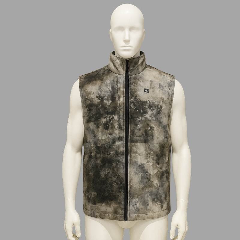 Polyester Heated Camo Softshell Vest